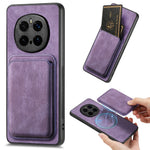For Honor Magic7 Pro 5G Magnetic Case Leather Back Cover with Detachable Card Holder