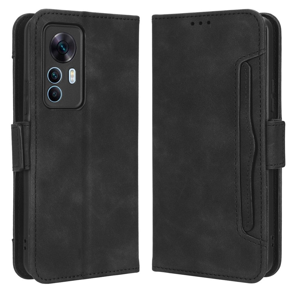 Xiaomi 12T 5G / Redmi K50 Ultra 5G / 12T Pro 5G Flera kortplatser mobilskal Dubbelt magnetiskt spänne PU-läder Plånboksfodral