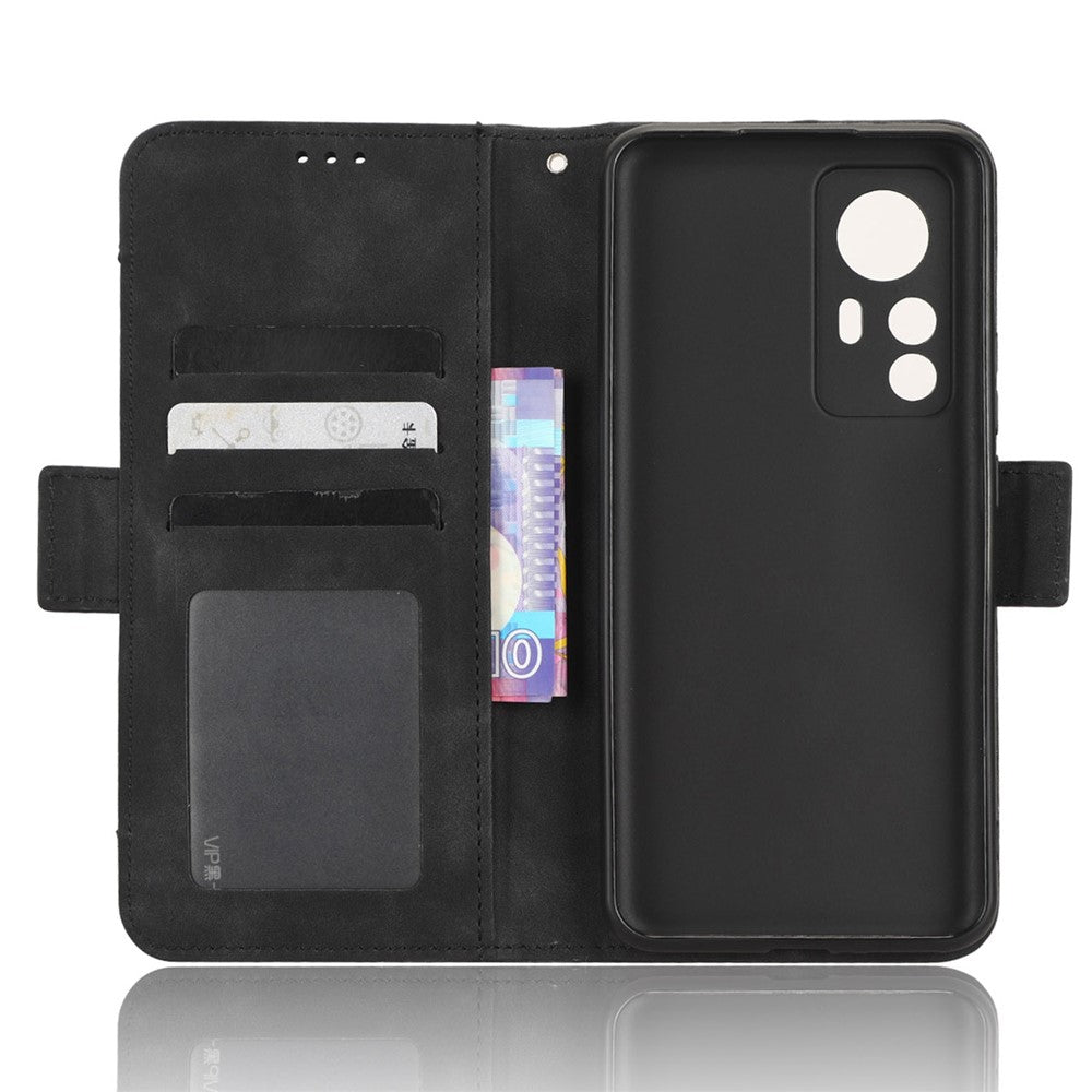 Xiaomi 12T 5G / Redmi K50 Ultra 5G / 12T Pro 5G Flera kortplatser mobilskal Dubbelt magnetiskt spänne PU-läder Plånboksfodral