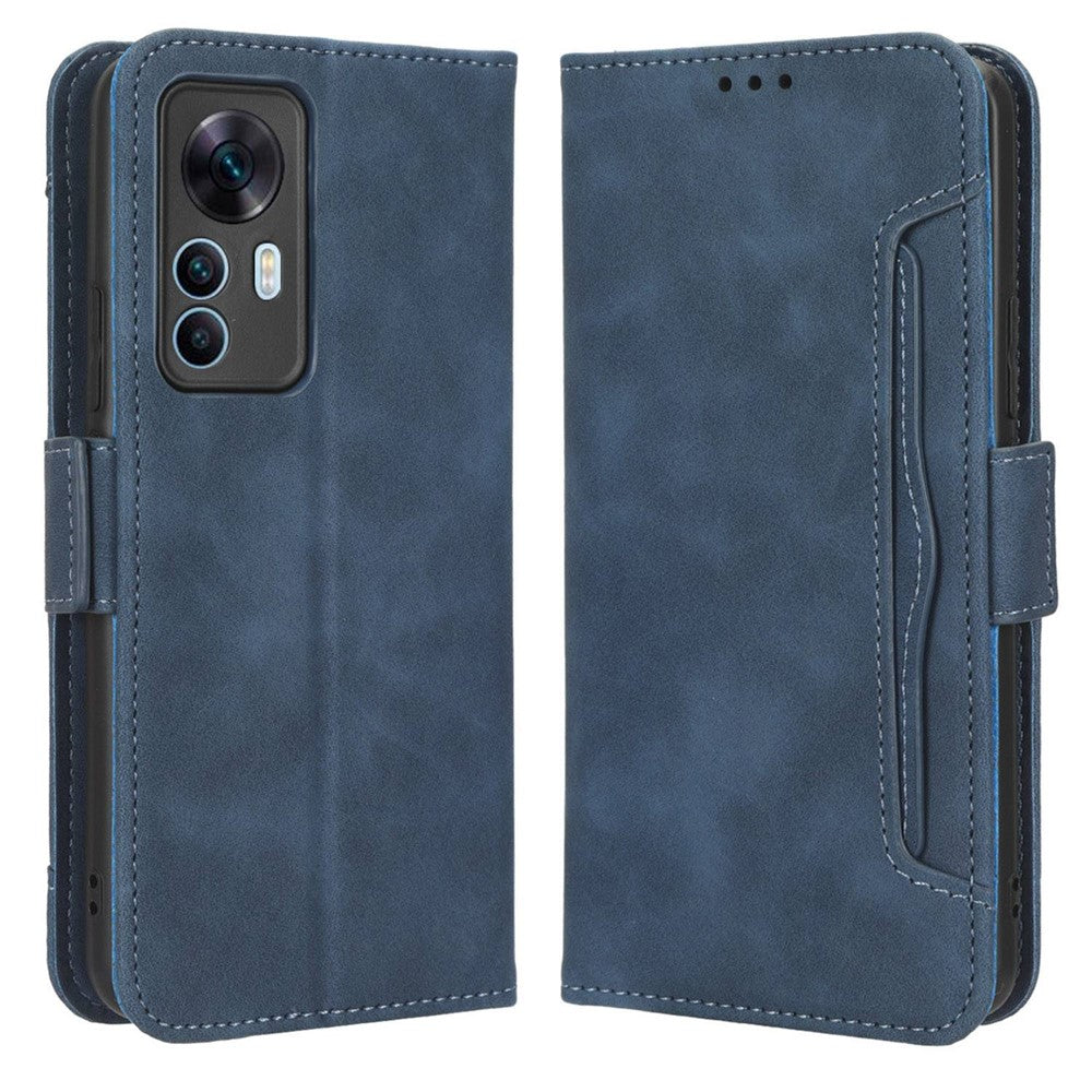 Xiaomi 12T 5G / Redmi K50 Ultra 5G / 12T Pro 5G Flera kortplatser mobilskal Dubbelt magnetiskt spänne PU-läder Plånboksfodral