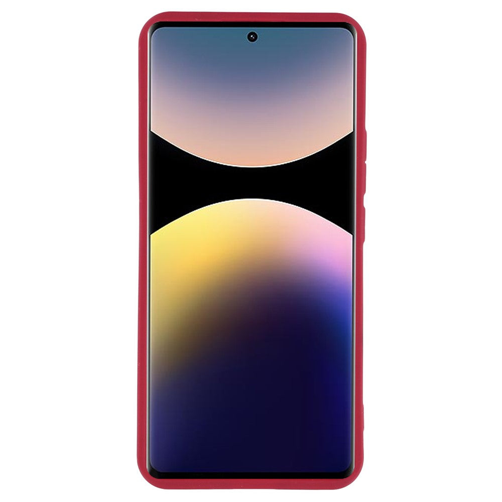 For Xiaomi Redmi Note 14 Pro 4G Case Grooved Design TPU Anti Slip Phone Cover