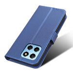 Diamanttekstur Telefoncover til Honor 70 Lite 5G / X6 4G / Honor Play6C / X8 5G Ridsefast Telefonfolio Flip Læderpung Etui med Stand
