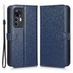 Drop-proof Phone Case For Xiaomi Redmi K50 Ultra 5G / 12T 5G, Dot Pattern Imprinted Stand Cell Phone Flip Leather Wallet Cover with Strap