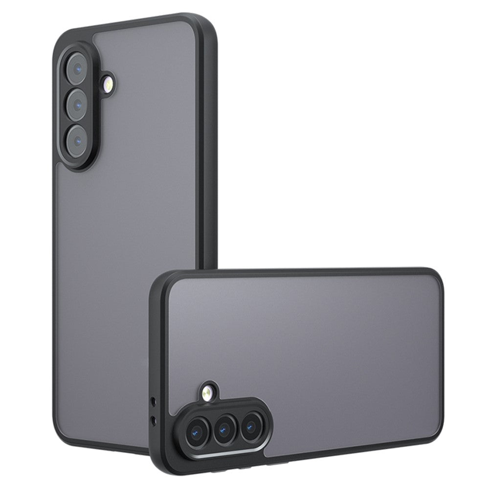 Til Samsung Galaxy A56 5G Cover Skin-Touch TPU + PC Mat Telefonbagcover, Transparent Sort