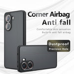 Mattskal till Xiaomi Redmi Turbo 4 5G / Poco X7 Pro 5G Skin-Touch TPU+PC mobilskal, Transparent Svart