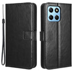 Phone Wallet Case For Honor 70 Lite 5G / X6 4G / Honor Play6C / X8 5G Crazy Horse Texture Magnetic Clasp PU Leather Stand Anti-scratch Cell Phone Cover