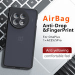 Mattskal för OnePlus 13R 5G / Ace 5 5G / 5 Pro 5G Skin-Touch TPU+PC mobilskal, Transparent Svart