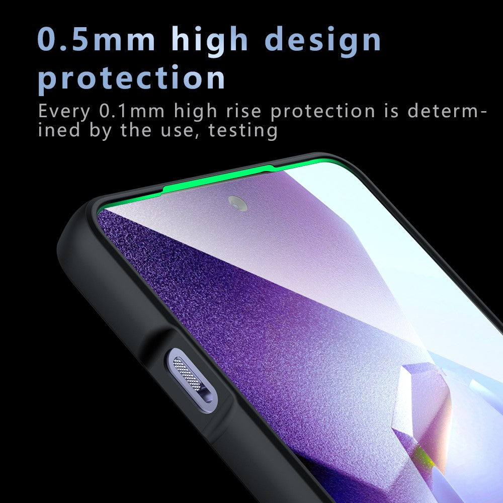 Mattskal för OnePlus 13R 5G / Ace 5 5G / 5 Pro 5G Skin-Touch TPU+PC mobilskal, Transparent Svart