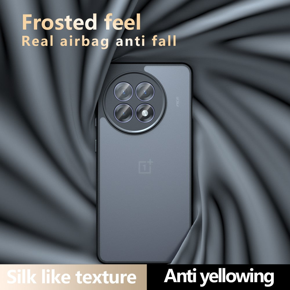 Mattskal för OnePlus 13R 5G / Ace 5 5G / 5 Pro 5G Skin-Touch TPU+PC mobilskal, Transparent Svart