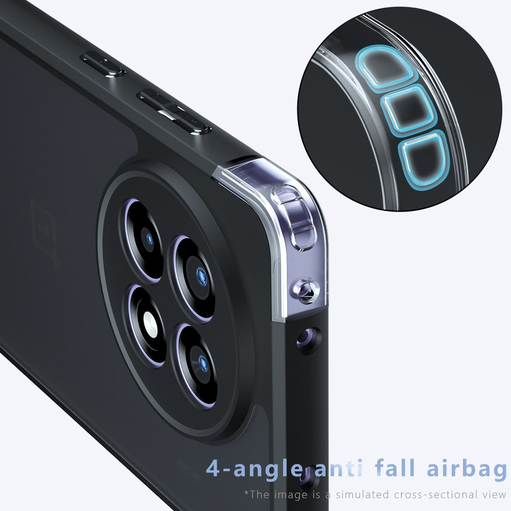 Genomskinligt skal för OnePlus 13R 5G / Ace 5 5G / 5 Pro 5G TPU+PC stötsäkert mobilskal