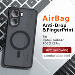 Matte Case for Xiaomi Poco X7 Pro 5G / Redmi Turbo 4 5G Magnetic Case TPU+PC Phone Cover