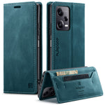 AUTSPACE For Xiaomi Redmi Note 12 Pro+ 5G Wallet Case  A01 Leather Stand Cover with RFID Blocking Card Holder