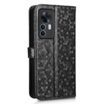 Reptåligt mobilskal för Xiaomi 12T 5G / Redmi K50 Ultra 5G i PU-läder med prickigt mönster, präglat stativ och plånboksfodral med rem