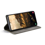 AUTSPACE For Samsung Galaxy S24 Wallet Case  A01 Leather Stand Cover with RFID Blocking Card Holder