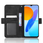 For Honor 70 Lite 5G / X6 4G / Honor Play6C / X8 5G Anti-drop PU Leather Folio Phone Case Stand Multiple Card Slots Magnetic Protective Flip Cell Phone Cover