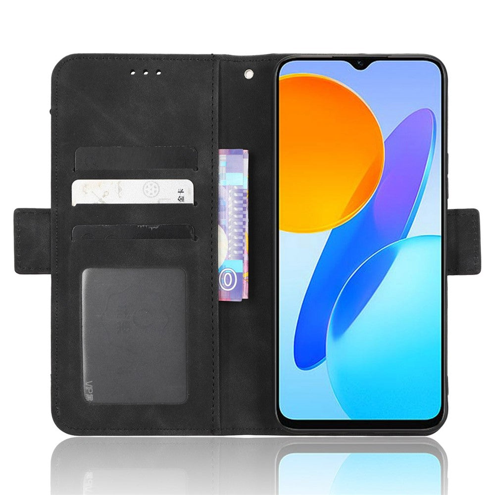 For Honor 70 Lite 5G / X6 4G / Honor Play6C / X8 5G Anti-drop PU Leather Folio Phone Case Stand Multiple Card Slots Magnetic Protective Flip Cell Phone Cover
