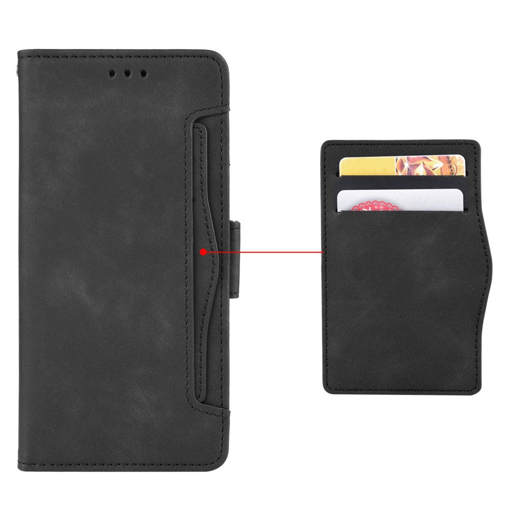 For Honor 70 Lite 5G / X6 4G / Honor Play6C / X8 5G Anti-drop PU Leather Folio Phone Case Stand Multiple Card Slots Magnetic Protective Flip Cell Phone Cover