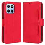 For Honor 70 Lite 5G / X6 4G / Honor Play6C / X8 5G Anti-drop PU Leather Folio Phone Case Stand Multiple Card Slots Magnetic Protective Flip Cell Phone Cover