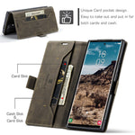 AUTSPACE For Samsung Galaxy S24 Ultra Wallet Case  A01 Leather Stand Cover with RFID Blocking Card Holder