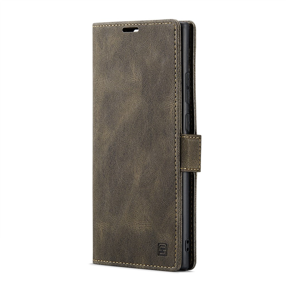AUTSPACE For Samsung Galaxy S24 Ultra Wallet Case  A01 Leather Stand Cover with RFID Blocking Card Holder