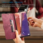 AUTSPACE Til Samsung Galaxy Note20 Wallet Case A01 Læder Stand Cover med RFID-blokerende kortholder