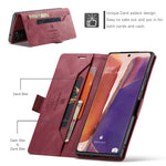 AUTSPACE For Samsung Galaxy Note20 Wallet Case  A01 Leather Stand Cover with RFID Blocking Card Holder