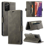 AUTSPACE For Samsung Galaxy Note20 Wallet Case  A01 Leather Stand Cover with RFID Blocking Card Holder