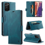 AUTSPACE For Samsung Galaxy Note20 Wallet Case  A01 Leather Stand Cover with RFID Blocking Card Holder