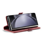 AUTSPACE For Samsung Galaxy Z Fold5 5G Wallet Case  A01 Leather Stand Cover with RFID Blocking Card Holder