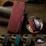 AUTSPACE For Samsung Galaxy Z Fold5 5G Wallet Case  A01 Leather Stand Cover with RFID Blocking Card Holder