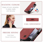 AUTSPACE For Samsung Galaxy Z Fold5 5G Wallet Case  A01 Leather Stand Cover with RFID Blocking Card Holder