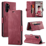 AUTSPACE Til Samsung Galaxy Note 10 Plus 4G pung-etui A01 Læderstativcover med RFID-blokerende kortholder