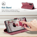 AUTSPACE Til Samsung Galaxy Note 10 Plus 4G pung-etui A01 Læderstativcover med RFID-blokerende kortholder