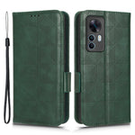 Anti-drop Cell Phone Case For Xiaomi Redmi K50 Ultra 5G / 12T 5G Imprinted Triangle Pattern PU Leather Wallet Stand Protective Cover