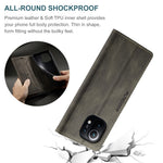 AUTSPACE For Xiaomi Mi 11 Wallet Case  A01 Leather Stand Cover with RFID Blocking Card Holder