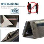 AUTSPACE For Xiaomi Mi 11 Wallet Case  A01 Leather Stand Cover with RFID Blocking Card Holder