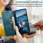 AUTSPACE For Xiaomi 14 Pro Wallet Case  A01 Leather Stand Cover with RFID Blocking Card Holder