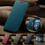 AUTSPACE For Xiaomi 14 Pro Wallet Case  A01 Leather Stand Cover with RFID Blocking Card Holder
