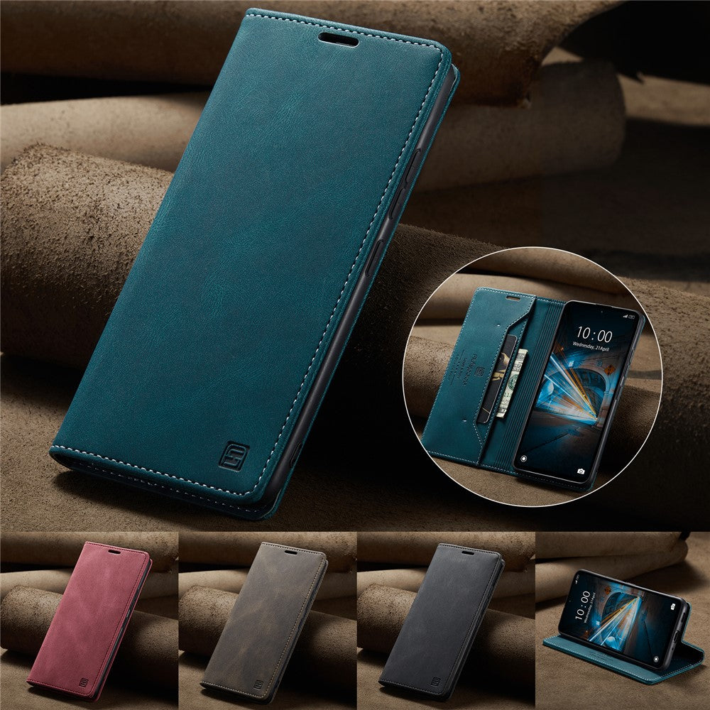 AUTSPACE For Xiaomi 14 Wallet Case  A01 Leather Stand Cover with RFID Blocking Card Holder