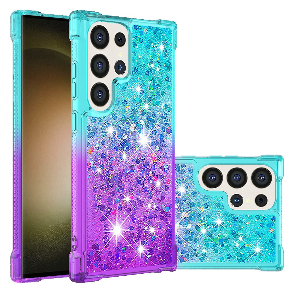 For Samsung Galaxy S25 Ultra TPU Case Gradient Quicksand Phone Back Cover