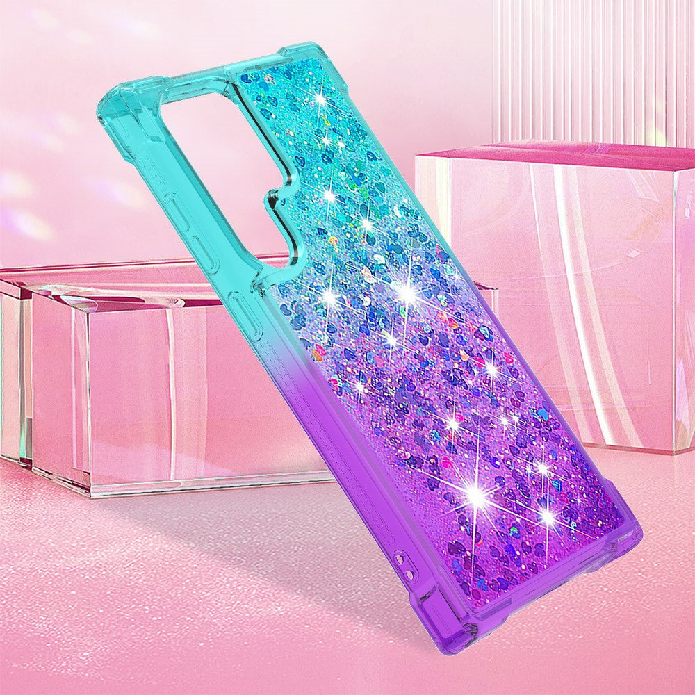 For Samsung Galaxy S25 Ultra TPU Case Gradient Quicksand Phone Back Cover