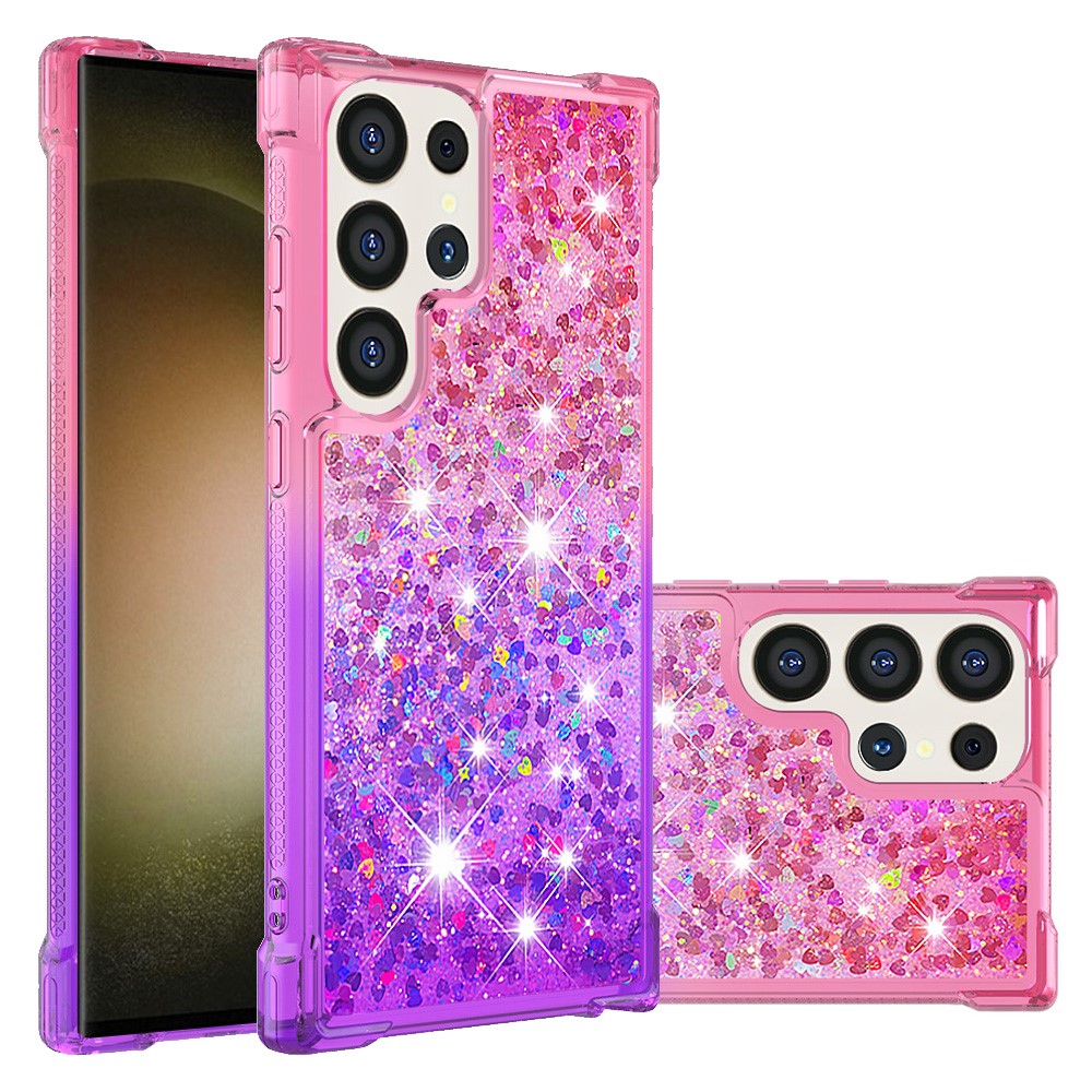 For Samsung Galaxy S25 Ultra TPU Case Gradient Quicksand Phone Back Cover