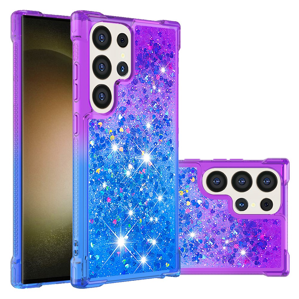 For Samsung Galaxy S25 Ultra TPU Case Gradient Quicksand Phone Back Cover