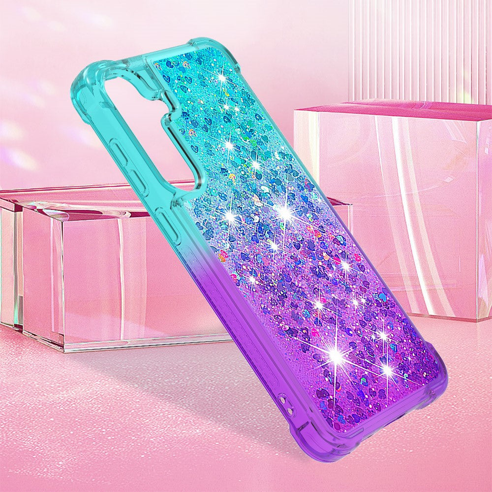 For Samsung Galaxy S24 / Galaxy S25 TPU Case Gradient Quicksand Phone Back Cover