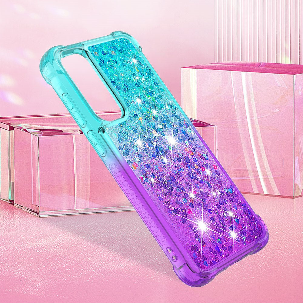 Til Samsung Galaxy A37 5G / A56 5G / A36 5G TPU Cover Gradient Quicksand Telefonbagside