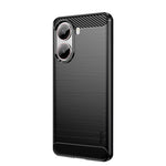 MOFI För Xiaomi Redmi Turbo 4 5G Bakstycke Borstad Textur Kolfiber Mjukt TPU-skal