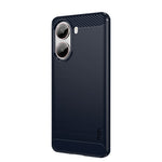 MOFI För Xiaomi Redmi Turbo 4 5G Bakstycke Borstad Textur Kolfiber Mjukt TPU-skal