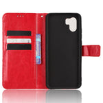 For Xiaomi Redmi A1 4G / A2 4G Anti-fall Phone Case Foldable Stand Crazy Horse Texture Magnetic Clasp PU Leather Phone Wallet Cover