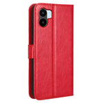 For Xiaomi Redmi A1 4G / A2 4G Anti-fall Phone Case Foldable Stand Crazy Horse Texture Magnetic Clasp PU Leather Phone Wallet Cover