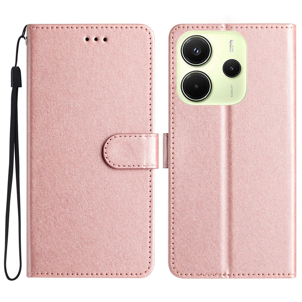 For Xiaomi Redmi Note 14 4G (163.25mm) Wallet Case Leather Folio Phone Cover Magnetic Clasp